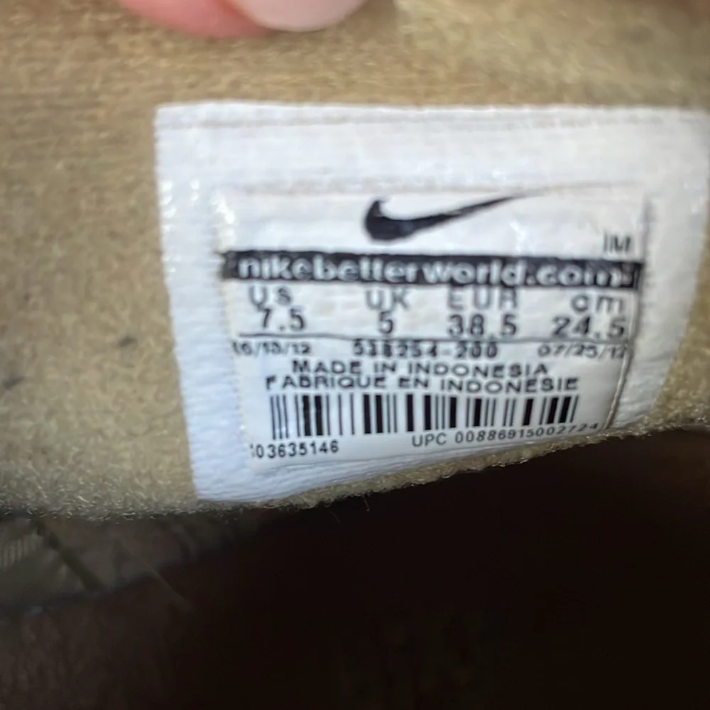 Nike High Roll Leather Blazer Womens Sneaker (Cream) 7.5